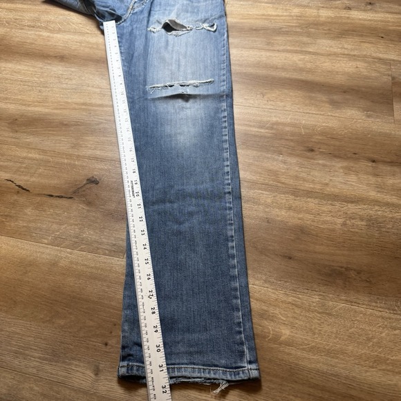 Diesel Jeans Men 32x32 Blue D-MIHTRY Straight Leg Stretch Destroyed Skater 009DG - Picture 14 of 16